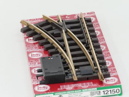 LGB 12150 Elektr.Weiche Links, R1,30Grad. (Messing, Wissel), Hobby en Vrije tijd, Modeltreinen | Overige schalen, Rails, Gebruikt