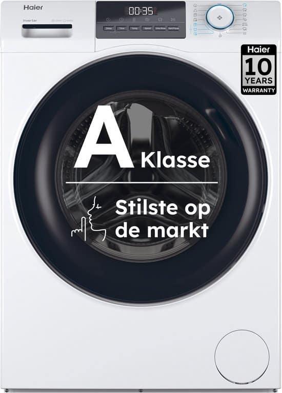 Haier HW80-BP14929A-S - Wasmachine - 8kg - A - Extra stil, Witgoed en Apparatuur, Wasmachines, Verzenden