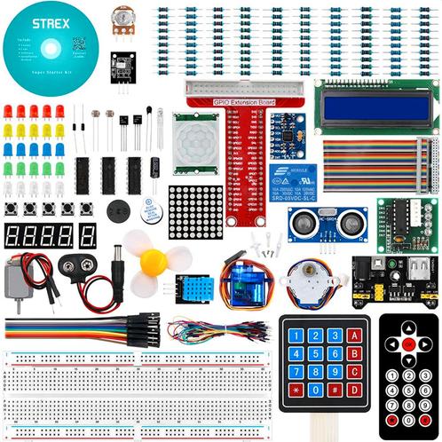 Strex Starter Kit geschikt voor Raspberry Pi - 189 Delig -, Hobby en Vrije tijd, Elektronica-componenten, Nieuw, Verzenden