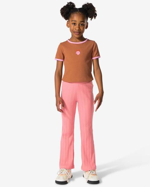 HEMA Kinderlegging flared fit rib roze, Kinderen en Baby's, Kinderkleding | Overige, Nieuw, Verzenden
