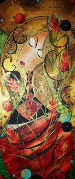 Marek Wierchuszko - Angel in gold, Antiek en Kunst, Kunst | Schilderijen | Modern