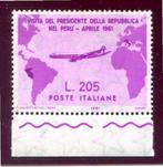Italiaanse Republiek 1961 - Roze gronchi 205 lire met, Postzegels en Munten, Gestempeld