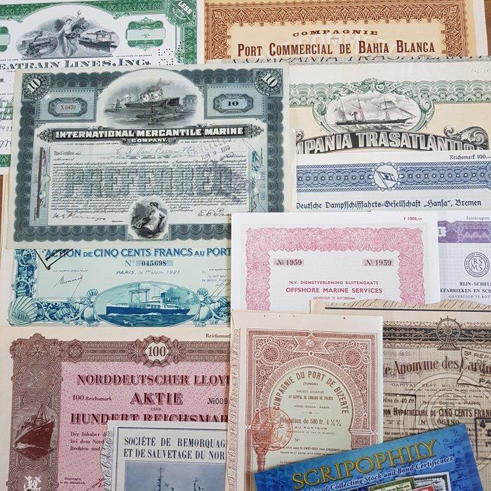 Document - 25 Historische scheepvaart en maritieme aandelen,, Antiek en Kunst, Antiek | Speelgoed