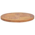 vidaXL Tafelblad rond 2,5 cm 40 cm massief teakhout, Huis en Inrichting, Tafels | Eettafels, Verzenden, Nieuw