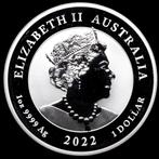 Australië. 1 Dollar 2022 Quokka, 1 Oz (.999) (Zonder