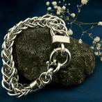 Robuuste zilveren schakel armband | 22 cm (zilveren armband), Sieraden, Tassen en Uiterlijk, Armbanden, Ophalen of Verzenden, Gebruikt