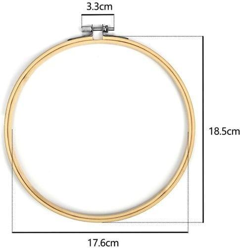 Bamboe borduurring flowerhoop bloemenring met stelschroef 18, Hobby en Vrije tijd, Knutselen, Nieuw, Ophalen of Verzenden