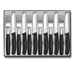 Victorinox Steakbestekset Swiss Classic 12 delig RVS zwart, Nieuw