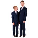 Luxe kinderkostuum donkerblauw effen-146/152 NIEUW, Kinderen en Baby's, Kinderkleding | Maat 152, Ophalen of Verzenden, Nieuw