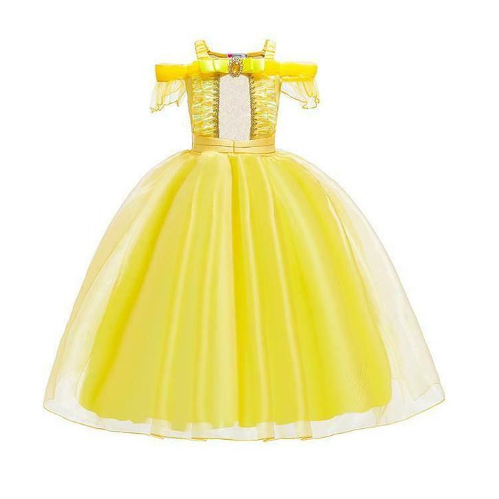 Prinsessenjurk - Belle jurk, Kinderen en Baby's, Carnavalskleding en Verkleedspullen, Nieuw, Ophalen of Verzenden
