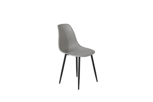 Eetkamerstoel - Engel - Grijs - Kunststof- Jörn, Huis en Inrichting, Stoelen, Nieuw, Verzenden