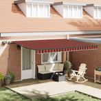 vidaXL Inklapbaar Zonnescherm Oranje en bruin 450 ×350 cm, Tuin en Terras, Zonneschermen, Verzenden, Nieuw