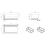 Frame Voor Fontein BWS Perry 39,5x15x21,5 cm Mat Zwart, Ophalen of Verzenden, Nieuw