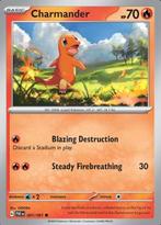 Charmander 007/091 reverse holo  Paldean Fates, Ophalen of Verzenden, Nieuw, Losse kaart, Foil