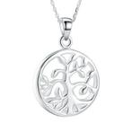 Dierbare herinnering: Ashanger Tree of life ZILVER 925, Sieraden, Tassen en Uiterlijk, Kettinghangers, Nieuw, Grijs, Zilver, Kruis of Symbool