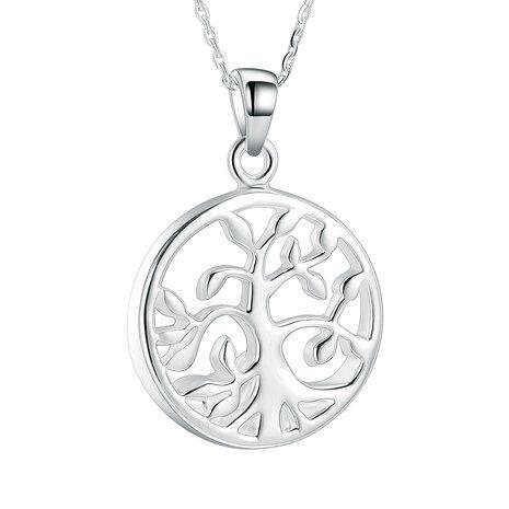 Dierbare herinnering: Ashanger Tree of life ZILVER 925, Sieraden, Tassen en Uiterlijk, Kettinghangers, Grijs, Nieuw, Kruis of Symbool