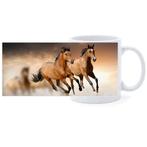 Beker - Bruine paarden in galop NIEUW, Huis en Inrichting, Keuken | Servies, Ophalen of Verzenden, Nieuw
