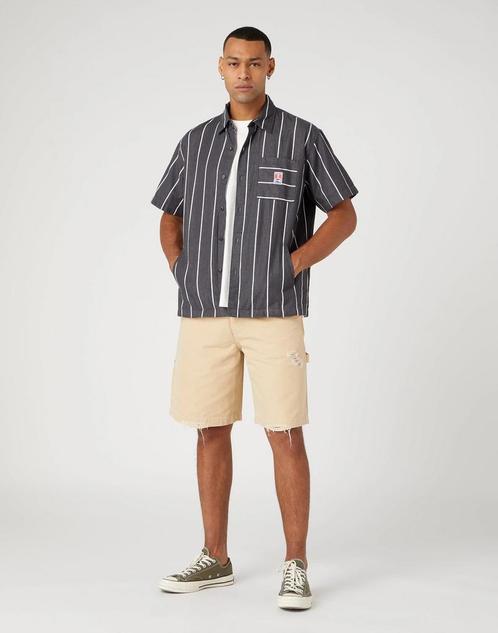 -57% Wrangler  Wrangler Shirt casey phantom  maat XXXL, Kleding | Heren, Overhemden, Zwart, Nieuw, Verzenden