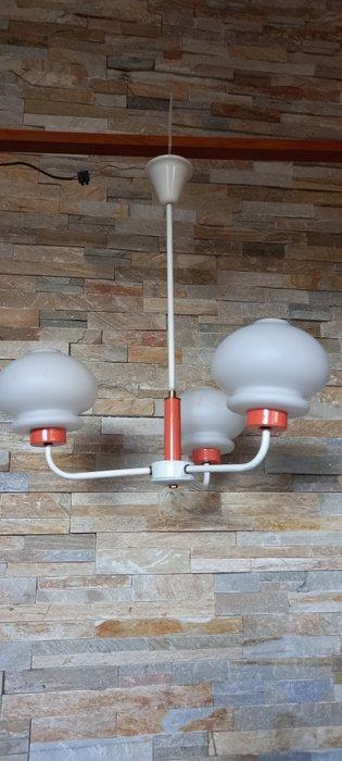 Plafondlamp - Opaline glas - Space age stijl - hanglamp met, Antiek en Kunst, Kunst | Designobjecten