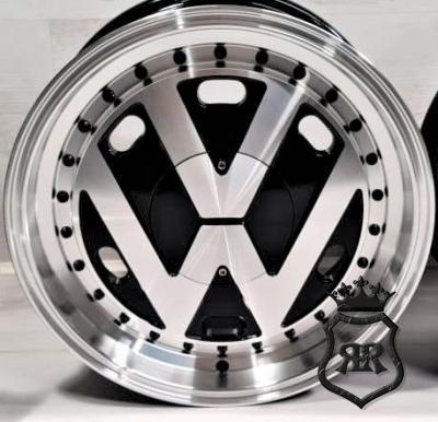 17 inch 4x100 JF Luxury velgen A57 / VW logo velgen, Auto-onderdelen, Banden en Velgen, Velg(en), Nieuw, 17 inch, Ophalen of Verzenden