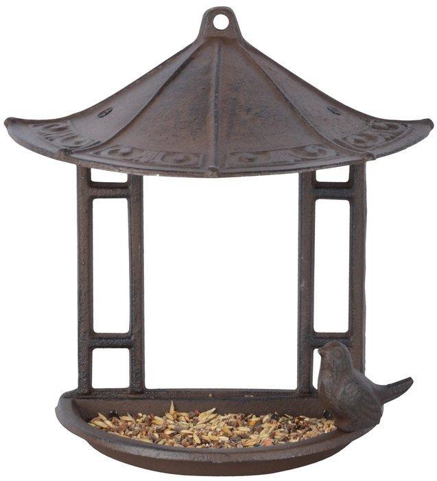 Vogelbad - Gietijzer - vogelsilo, Antiek en Kunst, Curiosa en Brocante