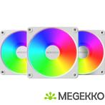Montech GF120 V2 PWM ARGB 120mm Wit 3-Pack, Verzenden, Nieuw