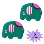 Fako Bijoux - Tennisdemper - Olifant - Donkergroen - 2 Stuks, Verzenden, Nieuw