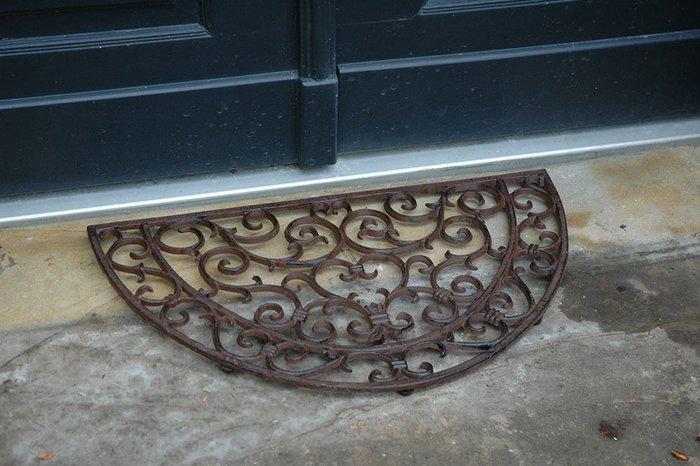 Decoratief ornament - Polen - Gietijzeren deurmat, Antiek en Kunst, Curiosa en Brocante