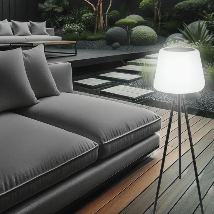 Solar loungelamp Brighton | RGBWW, Tuin en Terras, Buitenverlichting, Led, Licht-donker-sensor, Zonne-energie, Minder dan 50 watt