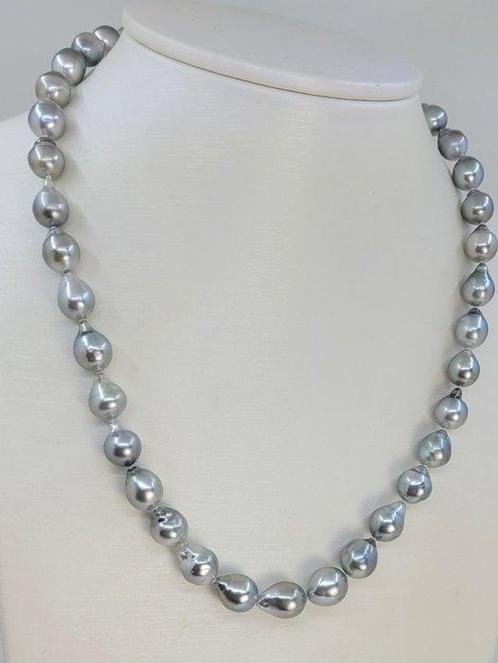 Halsketting 8x10mm Zilveren Tahitiaanse Parel, Sieraden, Tassen en Uiterlijk, Kettingen