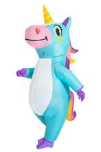 KIMU® Opblaas Kostuum Blauwe Eenhoorn Opblaasbaar Pak Eenhoo, Kleding | Heren, Carnavalskleding en Feestkleding, Carnaval, Nieuw