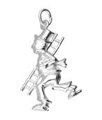 Zilveren Schoorsteenveger ketting hanger, Verzenden, Nieuw