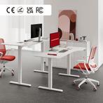 Zit sta bureau - Elektrisch - Verstelbaar - 160x75 cm - Wit, Verzenden, Zo goed als nieuw
