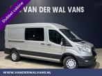 Ford Transit 2.0 TDCI 130pk L3H2 Dubbele cabine Euro6 Airco, Auto's, Bestelauto's, Nieuw, Ford, Zilver of Grijs, Handgeschakeld