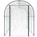 Tuinkas 160x400x190 cm PVC en gepoedercoat staal transparant, Verzenden, Nieuw