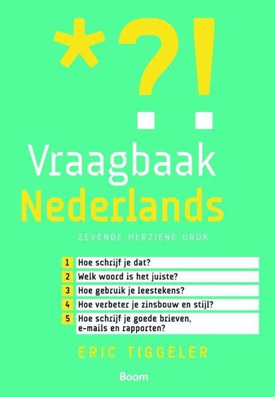 9789058754264 Vraagbaak Nederlands | Tweedehands, Boeken, Schoolboeken, Zo goed als nieuw, Verzenden