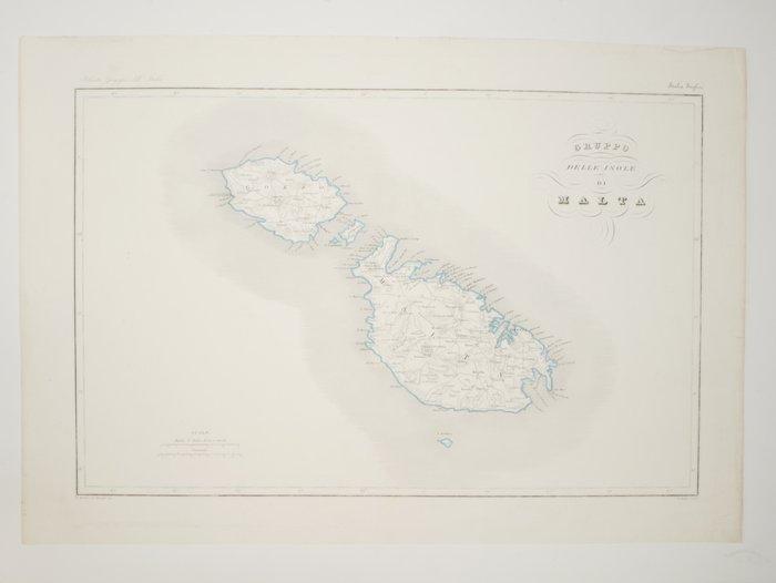 Malta - Malta en Gozo; Zuccagni-Orlandini, Attilio - Gruppo, Boeken, Atlassen en Landkaarten