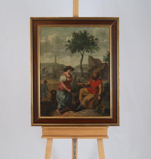 Luttis (XIX-XX) - Ruth en Boaz, Antiek en Kunst, Kunst | Schilderijen | Klassiek