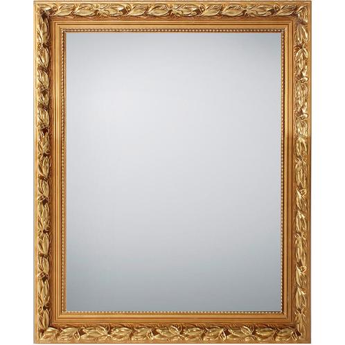 Spiegel - Trion Naja - WandSpiegel - 55x70cm - Hout - Goud, Huis en Inrichting, Woonaccessoires | Spiegels, Nieuw, Ophalen of Verzenden