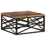 vidaXL Salontafel 68x68x35 cm massief gerecycled hout, Huis en Inrichting, Tafels | Salontafels, 50 tot 100 cm, Verzenden, Nieuw