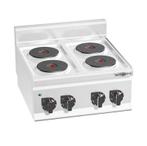 GGM Gastro | Elektrisch fornuis - 8 kW - 4 ronde kookplaten, Verzenden, Nieuw in verpakking