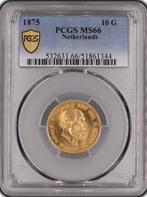 Nederland. Willem III. 10 Gulden 1875 uit 1874 (overslag), Postzegels en Munten, Munten | Nederland