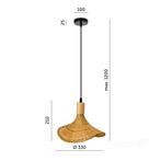 BOHO hanglamp BIMINI Ø33cm Naturel Bamboe - Kobi Design, Ophalen of Verzenden, Nieuw