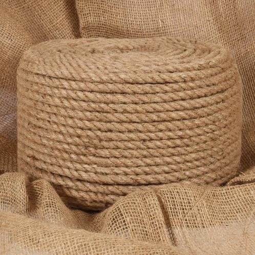 vidaXL Touw 25 m lang 10 mm dik jute, Doe-het-zelf en Verbouw, IJzerwaren en Bevestigingsmiddelen, Nieuw, Verzenden