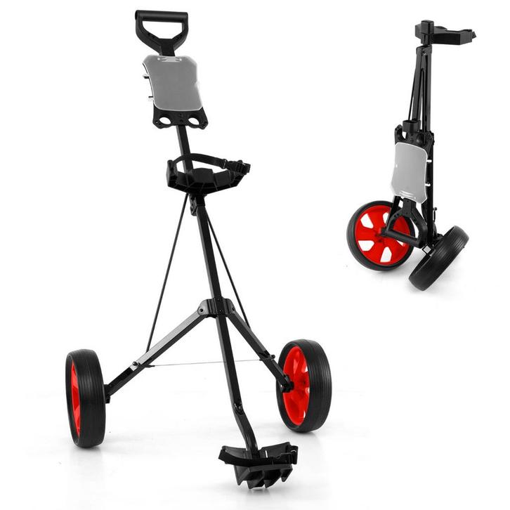 LIVSK Opvouwbare Golftrolley - Stevig Stalen Frame - Slijtva, Sport en Fitness, Golf, Nieuw, Verzenden