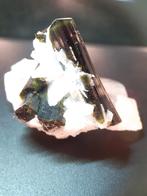 Green cap Tourmaline crystal with Feldspar 80 ct