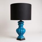 Tafellamp - Tafel lamp - Superb Blue crackle 70s - Keramiek,