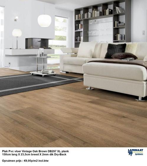 Goedkoop Pvc Plak 10 X Kleur v.a. €9,95p/m2 Dry-Back, Huis en Inrichting, Stoffering | Vloerbedekking, Wit, Crème, Beige, Bruin