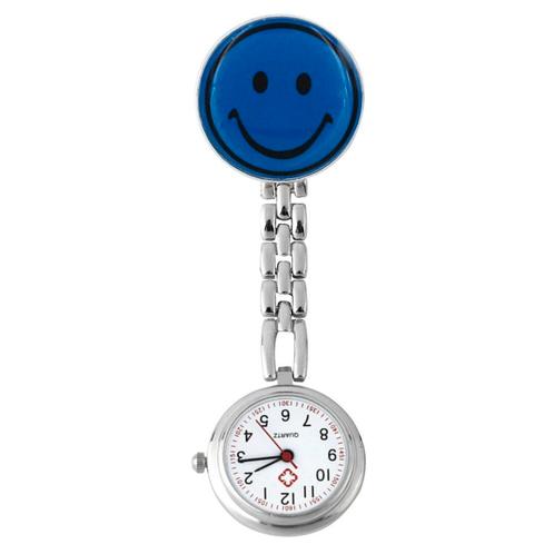 Fako® - Verpleegstershorloge - Smiley - Donkerblauw, Sieraden, Tassen en Uiterlijk, Horloges | Dames, Verzenden