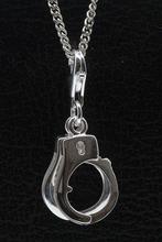 Zilveren Handboeien te openen hanger en/of bedel, Sieraden, Tassen en Uiterlijk, Verzenden, Nieuw
